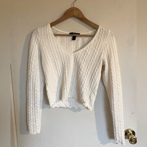 Forever 21 cute white sweater